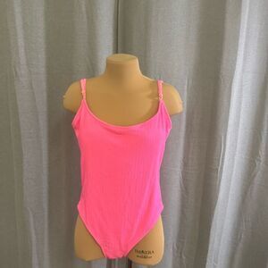 Pink Cheeky Coverage Swim one piece